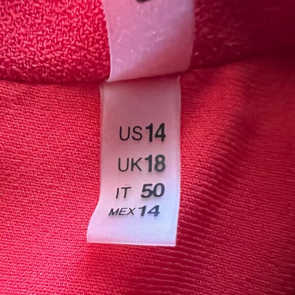 ELIE TAHARI High End Tailored Structured Red Blazer Jacket, 14 - Picture 8 of 9